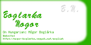 boglarka mogor business card